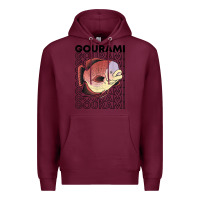 Burgundy giant gourami fish 80's monster fish keeper tropical fish t shirt Premium Hoodie - linhVisuals