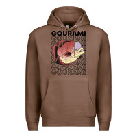 Chestnut giant gourami fish 80's monster fish keeper tropical fish t shirt Premium Hoodie - linhVisuals