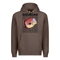 Coffee giant gourami fish 80's monster fish keeper tropical fish t shirt Premium Hoodie - linhVisuals