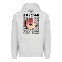 Dove Grey giant gourami fish 80's monster fish keeper tropical fish t shirt Premium Hoodie - linhVisuals
