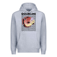 Heather Grey giant gourami fish 80's monster fish keeper tropical fish t shirt Premium Hoodie - linhVisuals