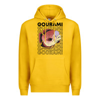 Lemon giant gourami fish 80's monster fish keeper tropical fish t shirt Premium Hoodie - linhVisuals
