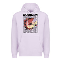 Lilac giant gourami fish 80's monster fish keeper tropical fish t shirt Premium Hoodie - linhVisuals