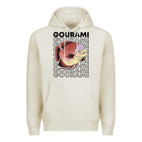 Oatmeal Heather giant gourami fish 80's monster fish keeper tropical fish t shirt Premium Hoodie - linhVisuals