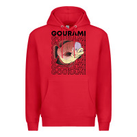 Red giant gourami fish 80's monster fish keeper tropical fish t shirt Premium Hoodie - linhVisuals