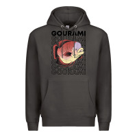 Smoke giant gourami fish 80's monster fish keeper tropical fish t shirt Premium Hoodie - linhVisuals