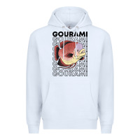 White giant gourami fish 80's monster fish keeper tropical fish t shirt Premium Hoodie - linhVisuals