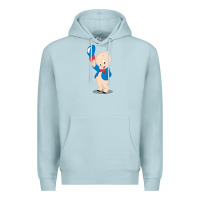 Blue Mist porky pig Premium Hoodie - linhVisuals