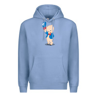 Colony Blue porky pig Premium Hoodie - linhVisuals