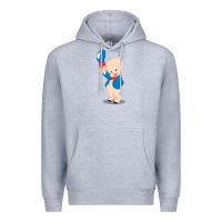 Heather Grey porky pig Premium Hoodie - linhVisuals