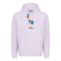 Lilac porky pig Premium Hoodie - linhVisuals