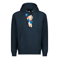 Navy porky pig Premium Hoodie - linhVisuals