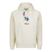 Oatmeal Heather porky pig Premium Hoodie - linhVisuals
