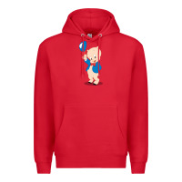 Red porky pig Premium Hoodie - linhVisuals