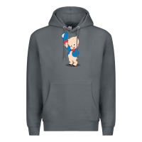 Rock porky pig Premium Hoodie - linhVisuals