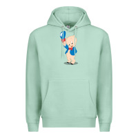 Seafoam porky pig Premium Hoodie - linhVisuals