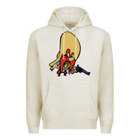Oatmeal Heather sam yosemite Premium Hoodie - linhVisuals