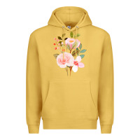 Antique Gold Bouquet Floral Premium Hoodie - linhVisuals
