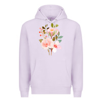 Lilac Bouquet Floral Premium Hoodie - linhVisuals