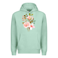 Seafoam Bouquet Floral Premium Hoodie - linhVisuals