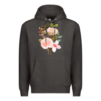 Smoke Bouquet Floral Premium Hoodie - linhVisuals