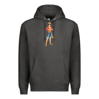 Charcoal Heather one piece Premium Hoodie - linhVisuals