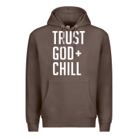 Coffee trust god and chill tee vintage pullover hoodie Premium Hoodie - linhVisuals