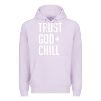 Lilac trust god and chill tee vintage pullover hoodie Premium Hoodie - linhVisuals