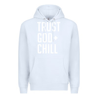 White trust god and chill tee vintage pullover hoodie Premium Hoodie - linhVisuals