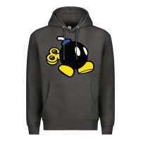 Charcoal Heather bomb Premium Hoodie - linhVisuals