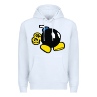 White bomb Premium Hoodie - linhVisuals