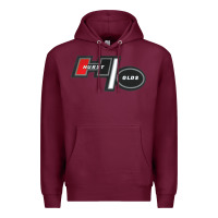 Burgundy Hurst Old Premium Hoodie - linhVisuals