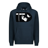 Navy bullet bill Premium Hoodie - linhVisuals