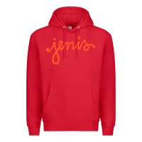 Red Jenis Ice Creams Premium Hoodie - linhVisuals