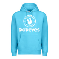Ocean Blue Popeyes Premium Hoodie - linhVisuals