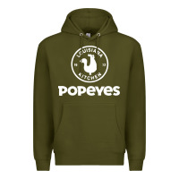 Army Green Popeyes Premium Hoodie - linhVisuals