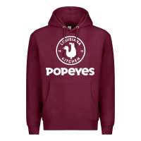 Burgundy Popeyes Premium Hoodie - linhVisuals