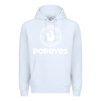 White Popeyes Premium Hoodie - linhVisuals