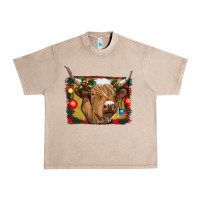 French Oak highland cow christmas Urban Heavy Tee - RanaPortraitStore