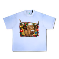 Grape Ice highland cow christmas Urban Heavy Tee - RanaPortraitStore