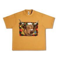 Peanut Butter highland cow christmas Urban Heavy Tee - RanaPortraitStore