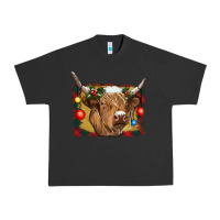 Pigment Black highland cow christmas Urban Heavy Tee - RanaPortraitStore