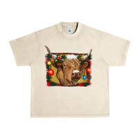 Sandshell highland cow christmas Urban Heavy Tee - RanaPortraitStore