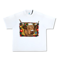 White highland cow christmas Urban Heavy Tee - RanaPortraitStore