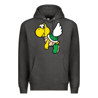 Charcoal Heather koopa troopa Premium Hoodie - linhVisuals