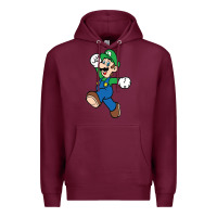 Burgundy luigi Premium Hoodie - linhVisuals