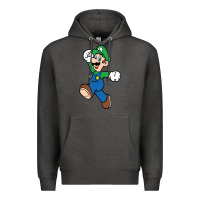Charcoal Heather luigi Premium Hoodie - linhVisuals