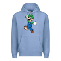 Colony Blue luigi Premium Hoodie - linhVisuals