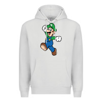 Dove Grey luigi Premium Hoodie - linhVisuals