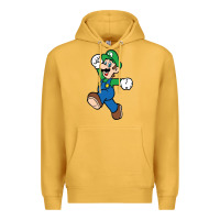 Mustard luigi Premium Hoodie - linhVisuals